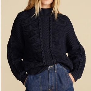 Celeste Cable Cotton Merino Sweater